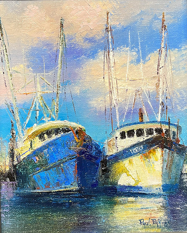 Blue and White Reflections