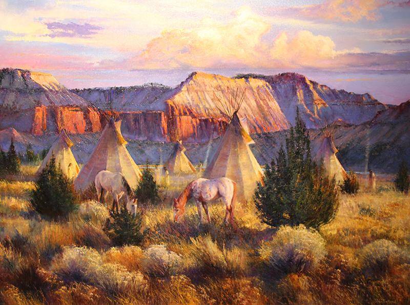 Shoshoni-Encampment-Paul Dykman