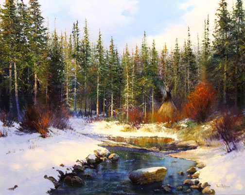 Paul Dykman Oil on Canvas landscapes western artwork