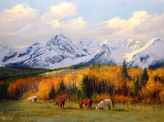 Paul Dykman Oil on Canvas landscapes western artwork