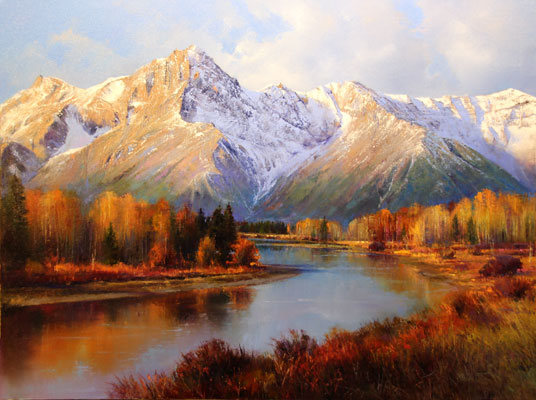 Paul Dykman Oil on Canvas landscapes